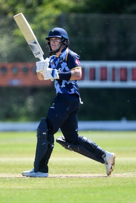 140525 - Glamorgan 2nd XI v Cardiff UCCE - T20 Blast Friendly - Callum Nicholls of Glamorgan batting