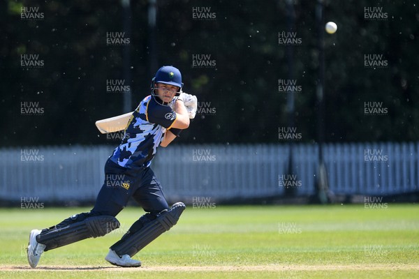 140525 - Glamorgan 2nd XI v Cardiff UCCE - T20 Blast Friendly - Callum Nicholls of Glamorgan batting