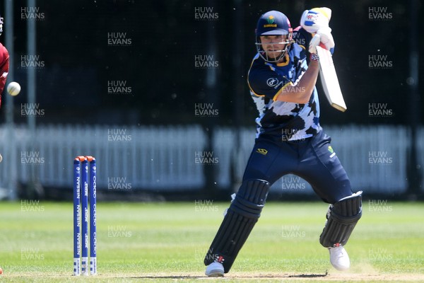 140525 - Glamorgan 2nd XI v Cardiff UCCE - T20 Blast Friendly - Dan Douthwaite of Glamorgan batting