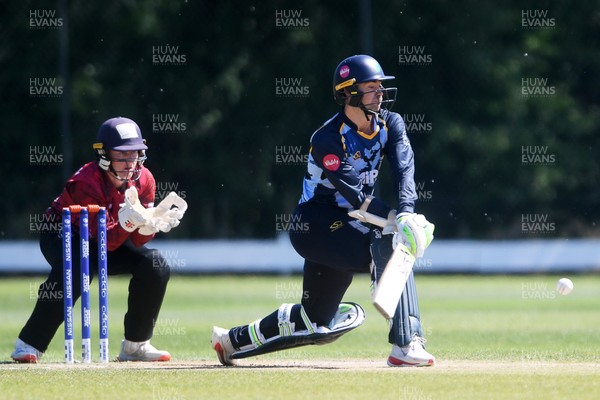 140525 - Glamorgan 2nd XI v Cardiff UCCE - T20 Blast Friendly - Eddie Byrom of Glamorgan batting