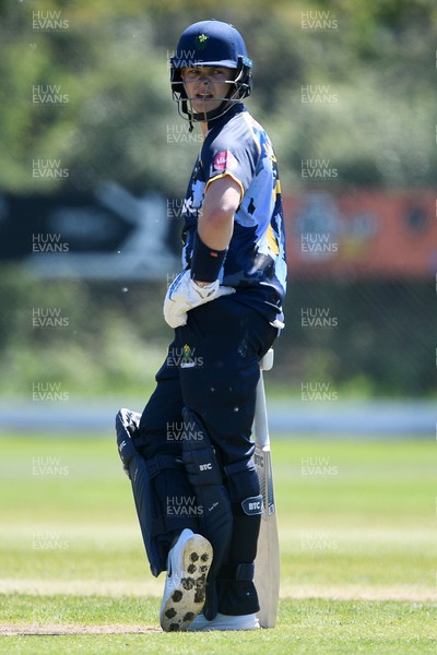 140525 - Glamorgan 2nd XI v Cardiff UCCE - T20 Blast Friendly - Callum Nicholls of Glamorgan
