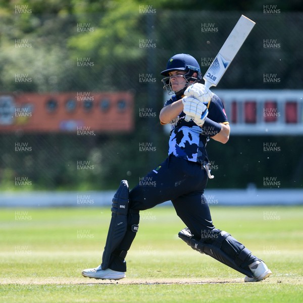 140525 - Glamorgan 2nd XI v Cardiff UCCE - T20 Blast Friendly - Callum Nicholls of Glamorgan batting