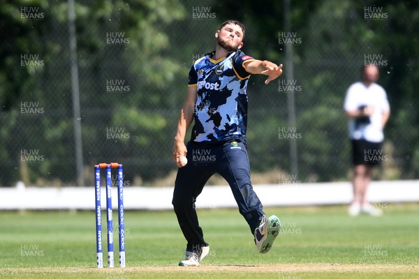 140525 - Glamorgan 2nd XI v Cardiff UCCE - T20 Blast Friendly - Tom Norton of Glamorgan bowling
