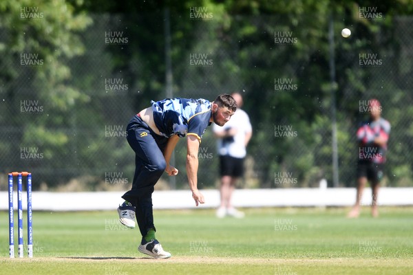 140525 - Glamorgan 2nd XI v Cardiff UCCE - T20 Blast Friendly - Tom Norton of Glamorgan bowling