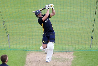 130720 - Glamorgan County Cricket Club return to group training at Sophia Gardens, Cardiff - Chris Cooke