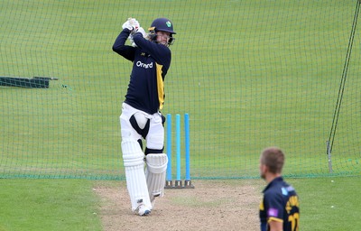130720 - Glamorgan County Cricket Club return to group training at Sophia Gardens, Cardiff - Billy Root