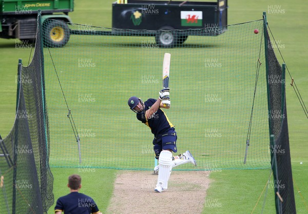 130720 - Glamorgan County Cricket Club return to group training at Sophia Gardens, Cardiff - Chris Cooke