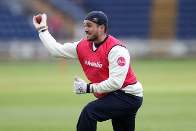 020424 - Glamorgan Cricket Training - Kiran Carlson of Glamorgan