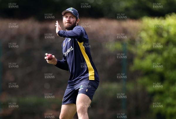 280421 - Glamorgan Cricket Training - Michael Neser during training