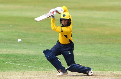 190822 - Glamorgan v Hampshire - Royal London Cup - Colin Ingram of Glamorgan hits a shot