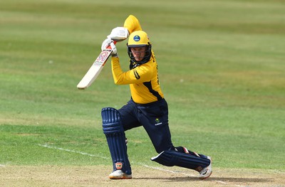 190822 - Glamorgan v Hampshire - Royal London Cup - Colin Ingram of Glamorgan hits a shot