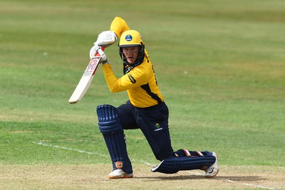 190822 - Glamorgan v Hampshire - Royal London Cup - Colin Ingram of Glamorgan hits a shot