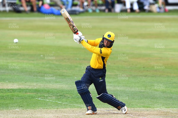 190822 - Glamorgan v Hampshire - Royal London Cup - Colin Ingram of Glamorgan hits a shot