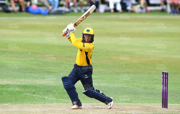 190822 - Glamorgan v Hampshire - Royal London Cup - Colin Ingram of Glamorgan hits a shot