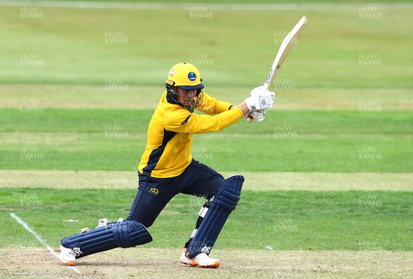 190822 - Glamorgan v Hampshire - Royal London Cup - Tom Bevan of Glamorgan hits a shot