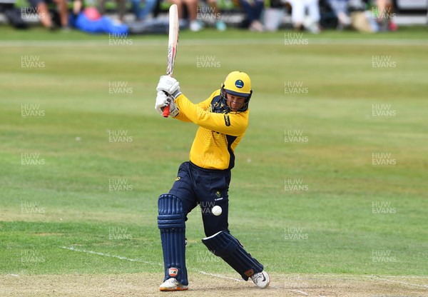 190822 - Glamorgan v Hampshire - Royal London Cup - Colin Ingram of Glamorgan hits a shot