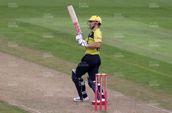 300820 - Glamorgan Cricket v Birmingham Bears - Vitality T20 Blast - Sam Hain of Birmingham Bears hits the winning runs