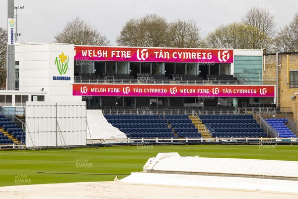 010423 - Glamorgan v Cardiff UCCE - Preseason Friendly - General View of Sophia Gardens ahead of the match