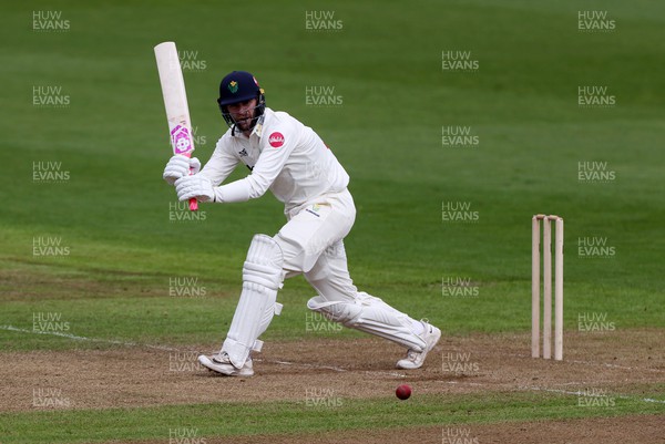 020424 - Glamorgan v Cardiff UCCE - Pre Season Friendly - Jamie Mcilroy of Glamorgan batting