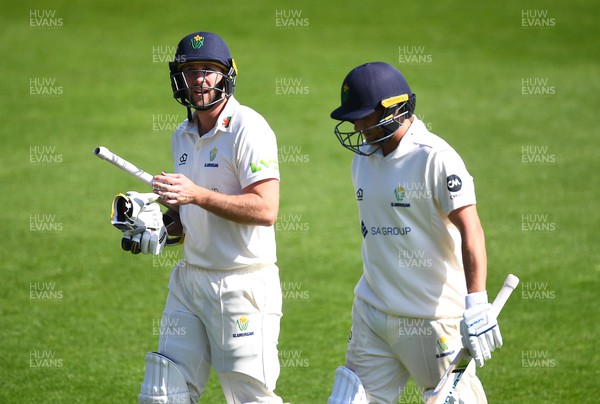 030423 - Glamorgan v Cardiff UCCE - Billy Root and Chris Cooke of Glamorgan
