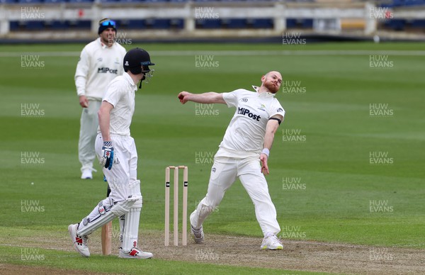 310324 - Glamorgan Cricket v Cardiff UCCE - Pre Season Friendly - James Harris of Glamorgan bowling