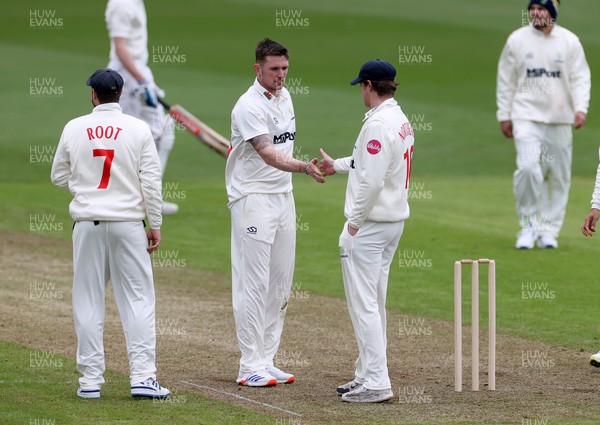 310324 - Glamorgan Cricket v Cardiff UCCE - Pre Season Friendly - Harry Podmore of Glamorgan successfully appeals for the wicket of Asa Tribe