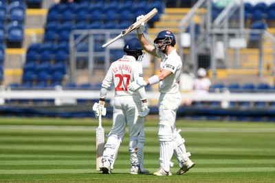 020525 - Glamorgan v Derbyshire - Rothesay County Championship - Asa Tribe of Glamorgan hits 50