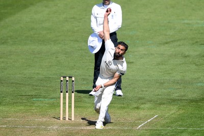 020525 - Glamorgan v Derbyshire - Rothesay County Championship - Anuj Dal of Derbyshire bowling