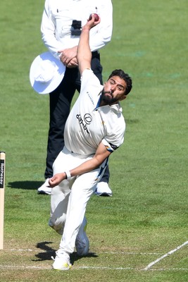 020525 - Glamorgan v Derbyshire - Rothesay County Championship - Anuj Dal of Derbyshire bowling