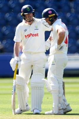 020525 - Glamorgan v Derbyshire - Rothesay County Championship - Aam Northeast and Colin Ingram  of Glamorgan