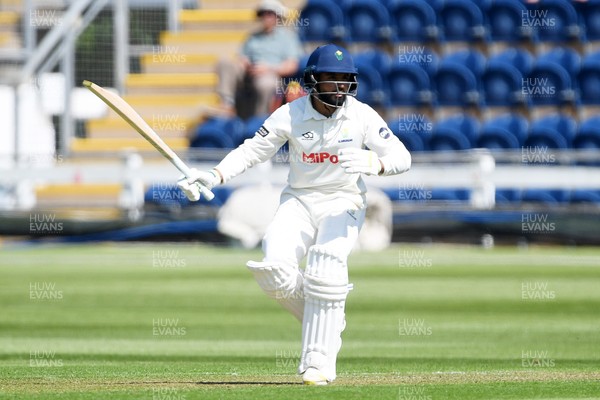 020525 - Glamorgan v Derbyshire - Rothesay County Championship - Zain Ul-Hassan of Glamorgan batting