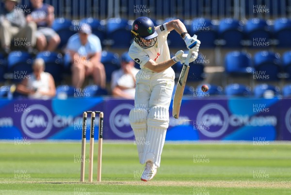 030525 - Glamorgan v Derbyshire, Rothesay County Championship Division 2, Day 2 - Andy Gorvin of Glamorgan plays a shot