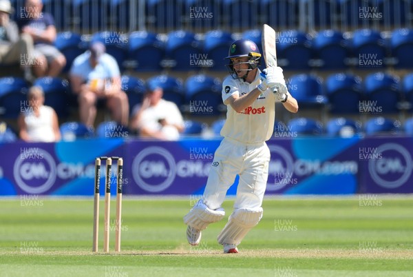 030525 - Glamorgan v Derbyshire, Rothesay County Championship Division 2, Day 2 - Andy Gorvin of Glamorgan plays a shot