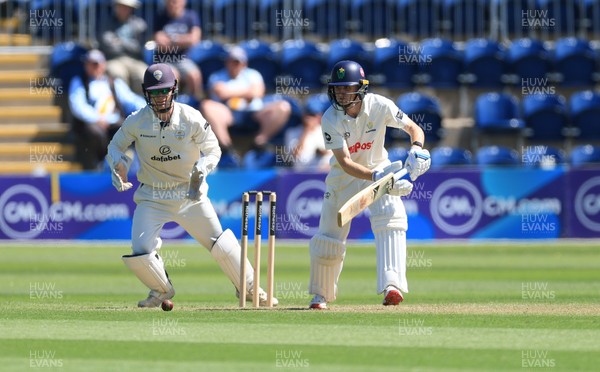 030525 - Glamorgan v Derbyshire, Rothesay County Championship Division 2, Day 2 - Andy Gorvin of Glamorgan plays a shot