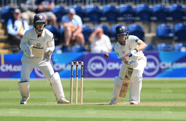 030525 - Glamorgan v Derbyshire, Rothesay County Championship Division 2, Day 2 - Andy Gorvin of Glamorganplays a shot