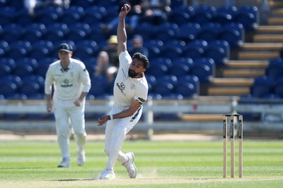 040525 - Glamorgan v Derbyshire - Rothesay County Championship - Anuj Dal of Derbyshire bowling