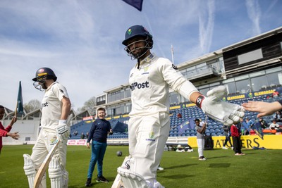 120424 - Glamorgan v Derbyshire - Vitality County Championship, Division Two - Prem Sisodiya of Glamorgan