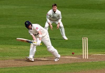 120424 - Glamorgan v Derbyshire - Vitality County Championship, Division Two - Sam Northeast of Glamorgan