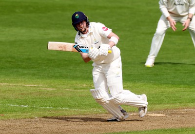 120424 - Glamorgan v Derbyshire - Vitality County Championship, Division Two - Sam Northeast of Glamorgan