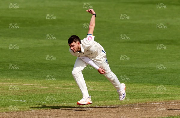120424 - Glamorgan v Derbyshire - Vitality County Championship, Division Two - Sam Conners of Derbyshire bowling
