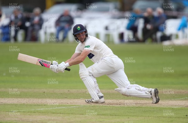 120619 - Glamorgan v Derbyshire, Specsavers County Championship Division 2 - Graham Wagg of Glamorgan hits a four as he reaches his 100