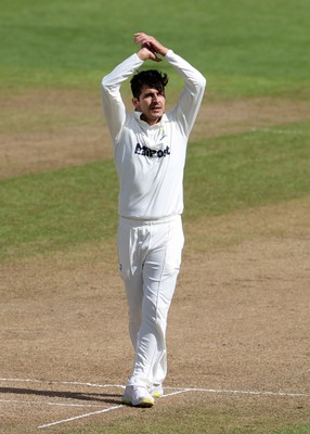 150424 - Glamorgan v Derbyshire - Vitality County Championship, Division Two - Mir Hamza of Glamorgan