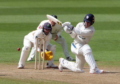 150424 - Glamorgan v Derbyshire - Vitality County Championship, Division Two - Luis Reece of Derbyshire batting