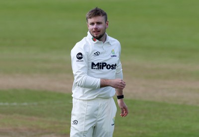 150424 - Glamorgan v Derbyshire - Vitality County Championship, Division Two - Mason Crane of Glamorgan