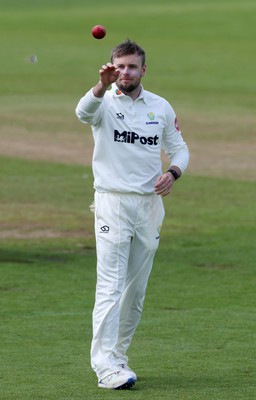 150424 - Glamorgan v Derbyshire - Vitality County Championship, Division Two - Mason Crane of Glamorgan