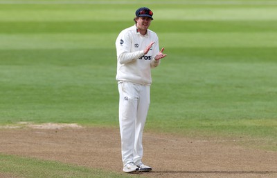 150424 - Glamorgan v Derbyshire - Vitality County Championship, Division Two - Sam Northeast of Glamorgan