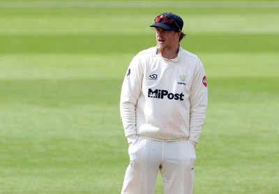 150424 - Glamorgan v Derbyshire - Vitality County Championship, Division Two - Sam Northeast of Glamorgan