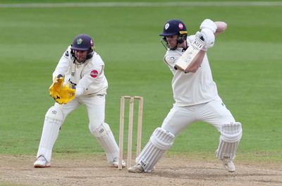 150424 - Glamorgan v Derbyshire - Vitality County Championship, Division Two - Luis Reece of Derbyshire batting