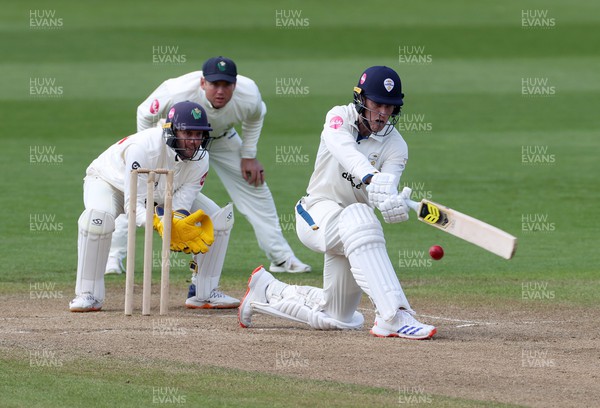 150424 - Glamorgan v Derbyshire - Vitality County Championship, Division Two - Luis Reece of Derbyshire batting