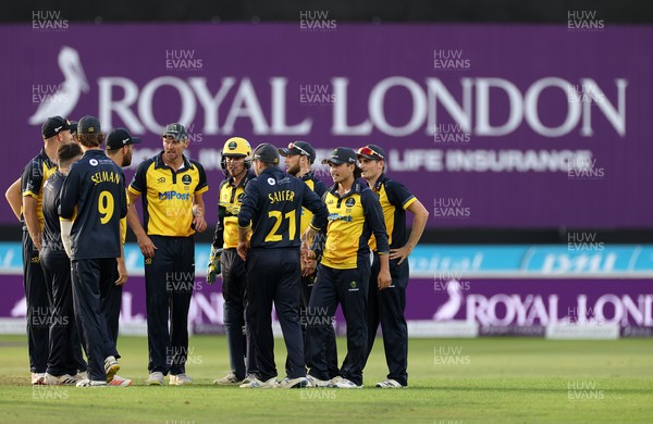 190821 - Glamorgan v Durham - Royal London One Day Final - Glamorgan celebrate after Cameron Bancroft is caught out